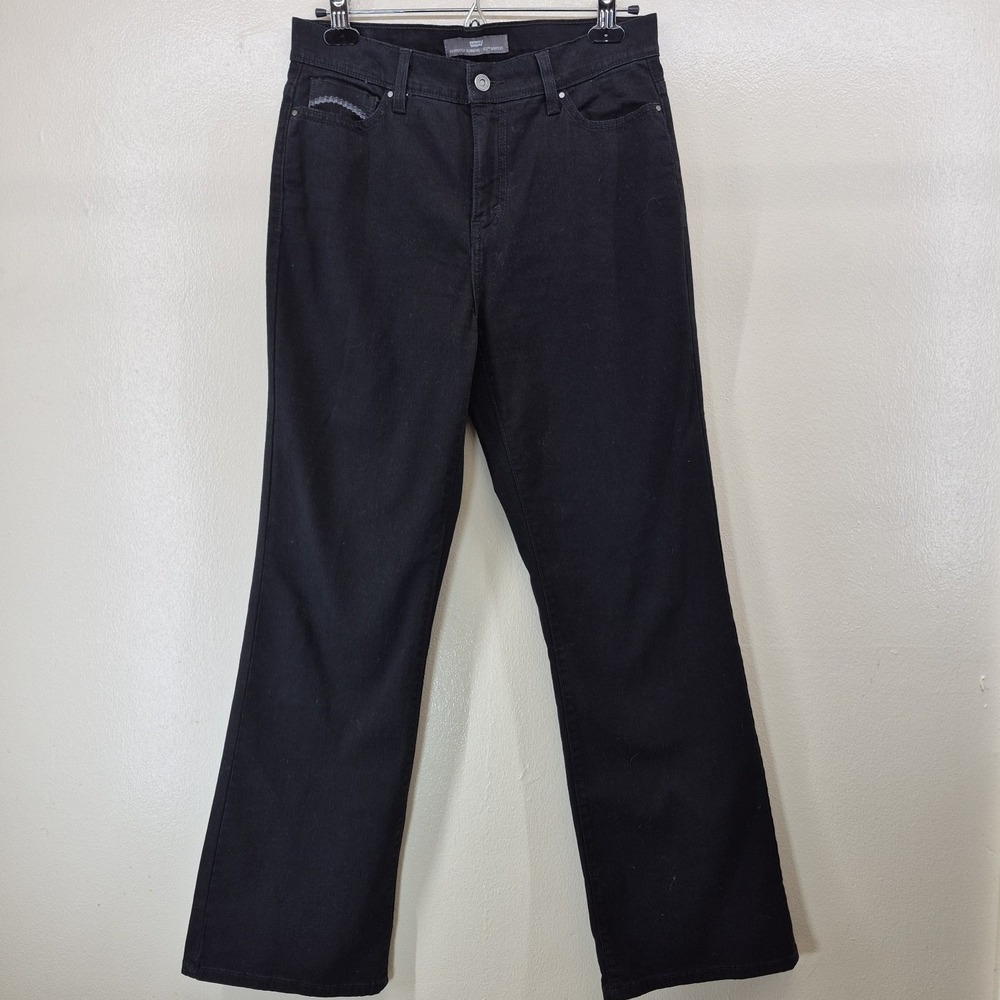 Levis 512 Bootcut Jeans Womens 10 Black Denim Perfectly Slimming Stretch